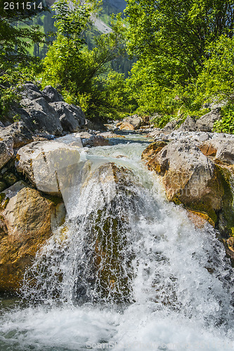 Image of waterfall in alps