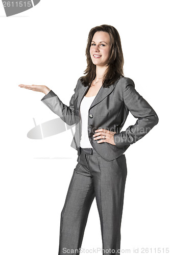 Image of Presenting business woman