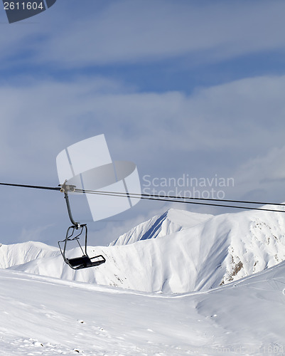 Image of Chair lift at ski resort