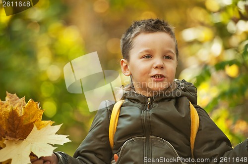 Image of autumn baby boy