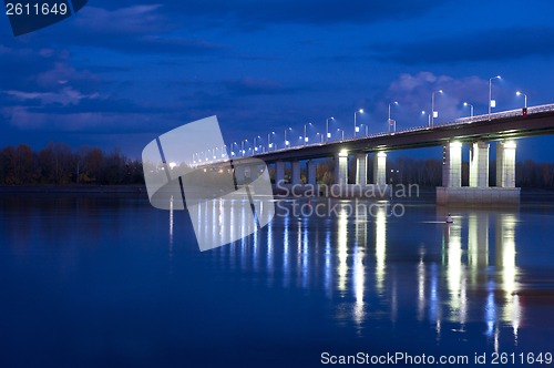 Image of night bridge