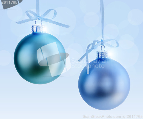 Image of Two Christmas ornaments