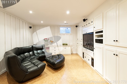 Image of Finished basement in house