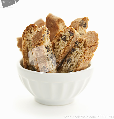 Image of Biscotti cookies in bowl