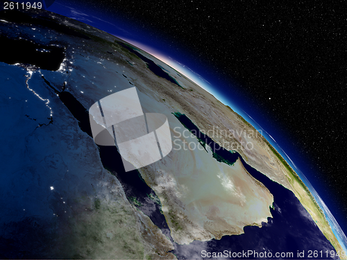 Image of Morning over Arabian peninsula