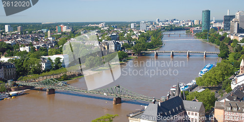 Image of Aerial view of Frankfurt - panorama