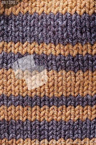 Image of striped knitted texture