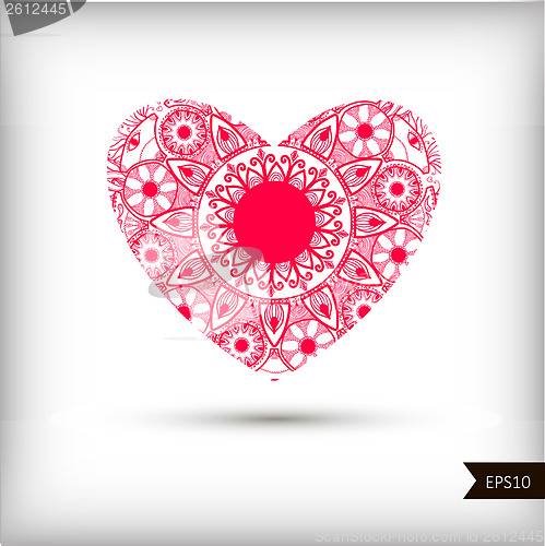 Image of Beautiful Heart for Valentines Day background.