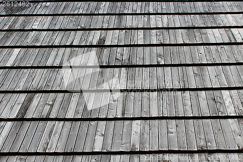 Image of wooden house-top in Western Ukraine