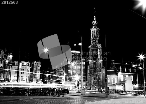 Image of Amsterdam at night