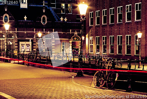 Image of Amsterdam at night