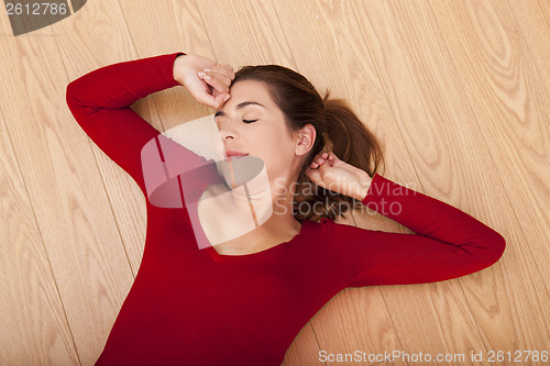 Image of Sleepy woman