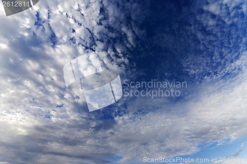 Image of Sky with clouds in windy summer day