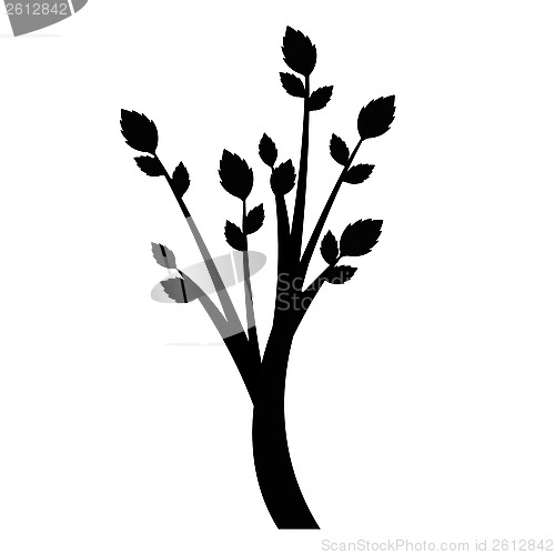 Image of art tree silhouette 