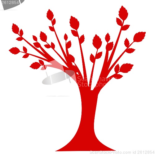 Image of art tree silhouette 