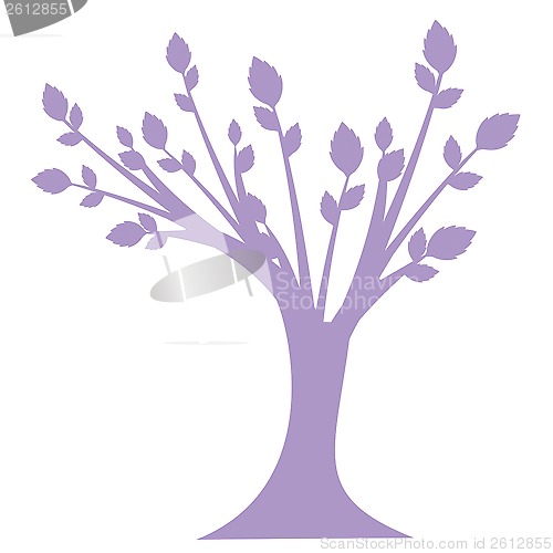 Image of art tree silhouette 