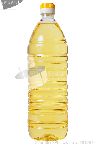 Image of Bottle with sunflower oil