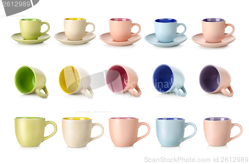 Image of Multi-colored cups