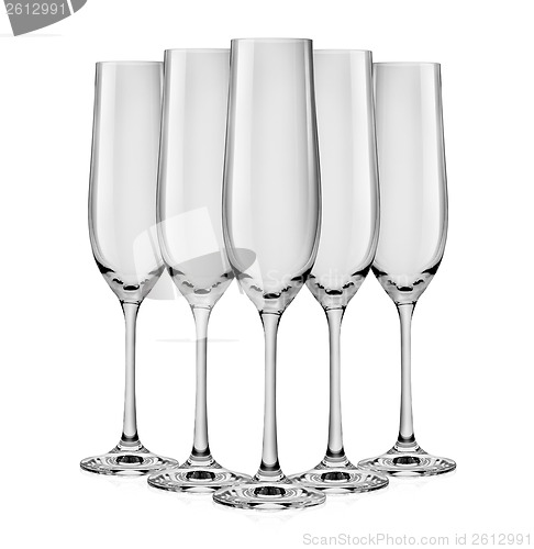 Image of Empty glass for champagne