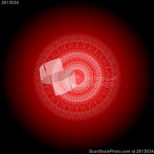Image of seamless red abstract line pattern background
