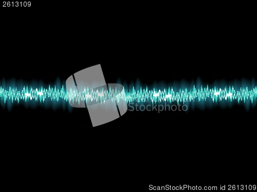 Image of Seamless sound waves oscillating. EPS 10