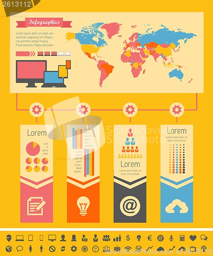 Image of IT Industry Infographic Elements