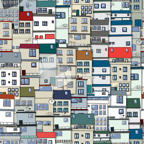 Image of Old town seamless pattern