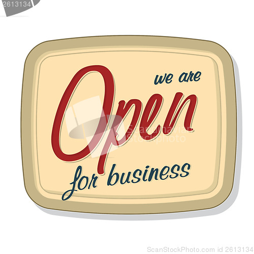 Image of Vintage open sign