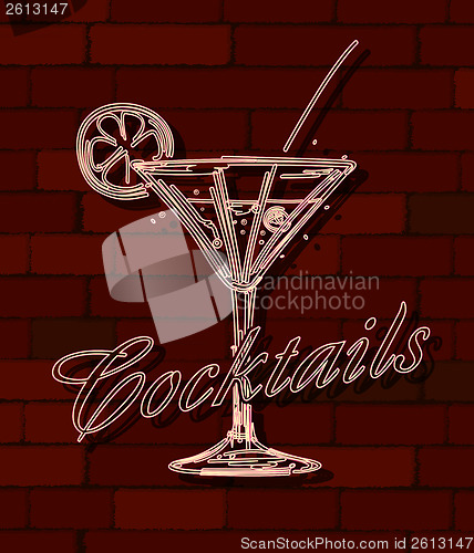 Image of Cocktails neon sign