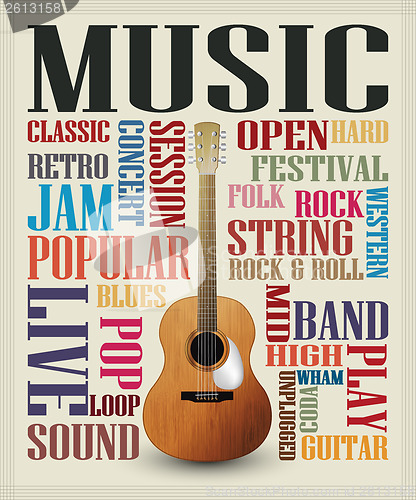 Image of Conceptual guitar poster