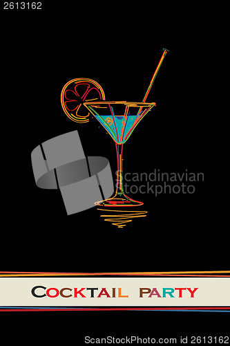 Image of Cocktail party card