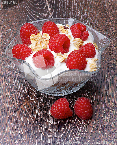 Image of Raspberries Dessert