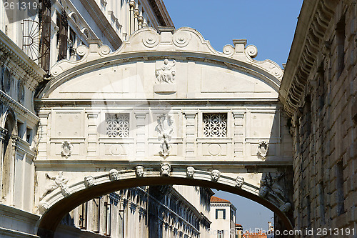 Image of Bridge of Sighs (Ponte dei Sospiri) in Venice, Italy