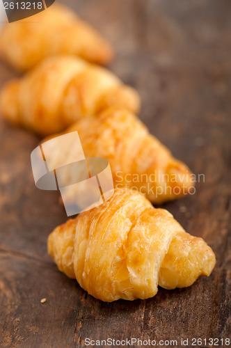 Image of fresh croissant french brioche 