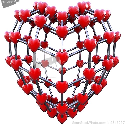 Image of molecule concept of love 