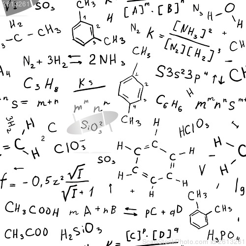 Image of Chemistry hand draw background