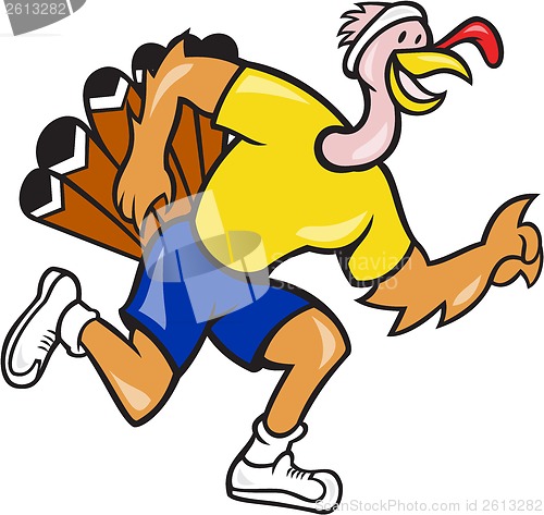 Image of Turkey Run Runner Side Cartoon 