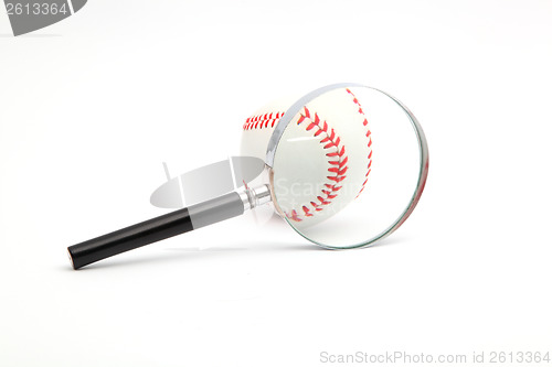 Image of lens and a baseball 