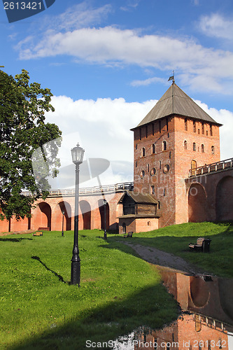 Image of tower of Kremlin in Veliky Novgorod