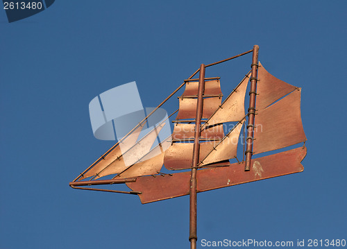 Image of Boat weathercock  at the 
 Island of Fanoe in Denmark