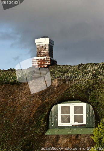 Image of Window detail of a house Island of Fanoe in Denmark