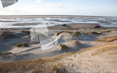 Image of Dunes fronting the beach. Island of Fanoe in Denmark