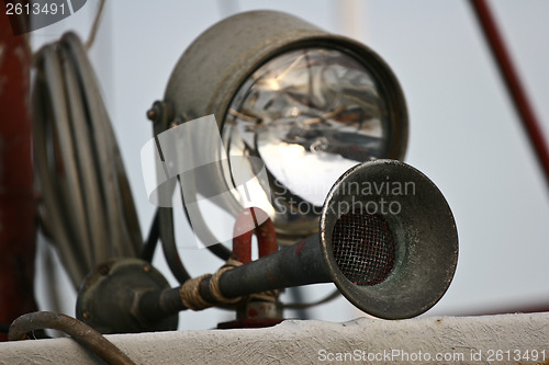 Image of Horn on a boat. Island of Fanoe in Denmark