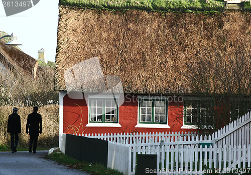 Image of Detail of a house Island of Fanoe in Denmark