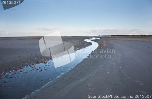 Image of River at the beach Island of Fanoe in Denmark