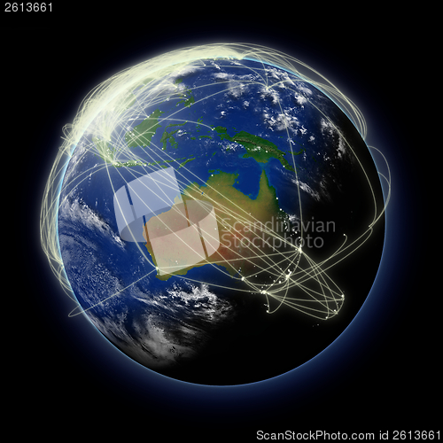 Image of Network over Australia