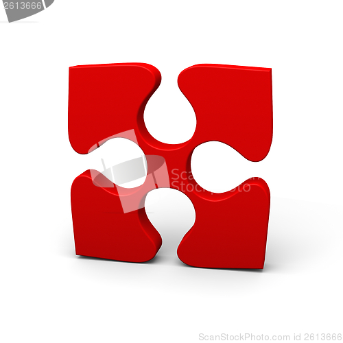 Image of Red puzzle piece