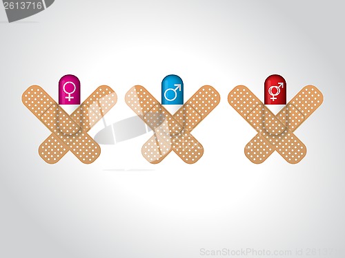 Image of Male and female sex pills