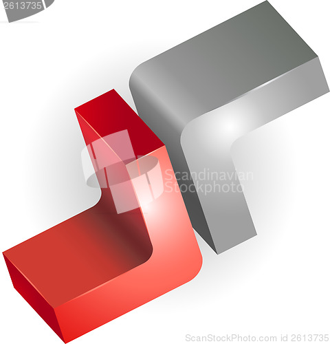 Image of 3d sign or symbol graphic design