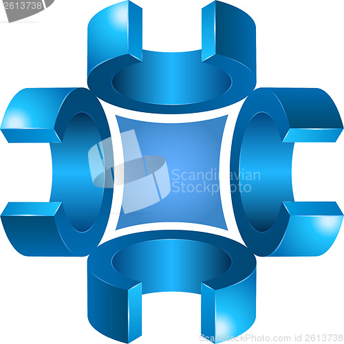 Image of 3d sign or symbol graphic design